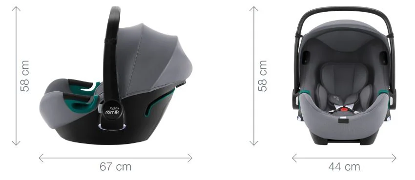 Scaun auto Britax Romer Baby-Safe iSense Fossil Gri foto