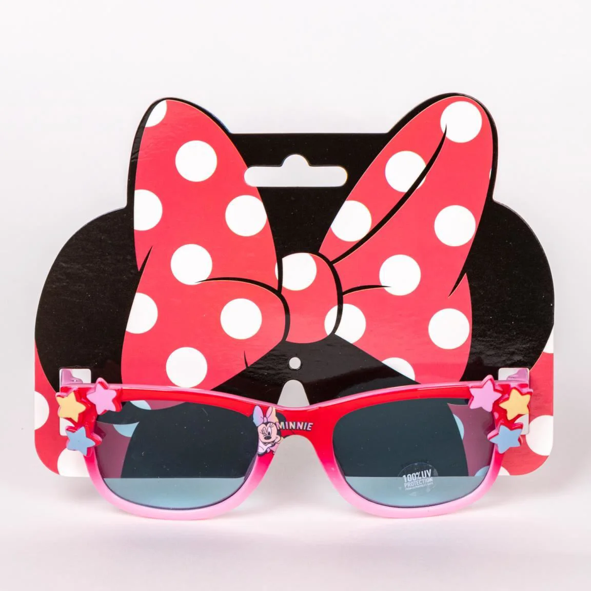 Детские солнцезащитные очки Minnie с защитой от ультрафиолета розовые/красные