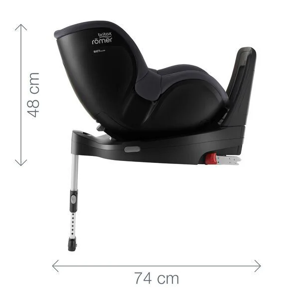 Scaun auto Britax Romer Dualfix 3 i-Size cu baza Flex iSense Gri foto