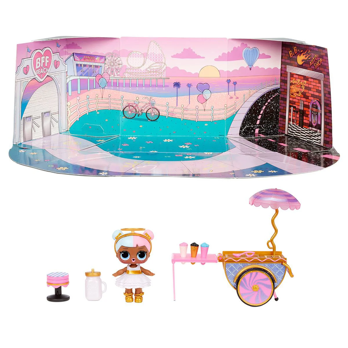 Set mobila LOL Surprise Furniture Series 4 Sweet Boardwalk & Sugar Doll foto