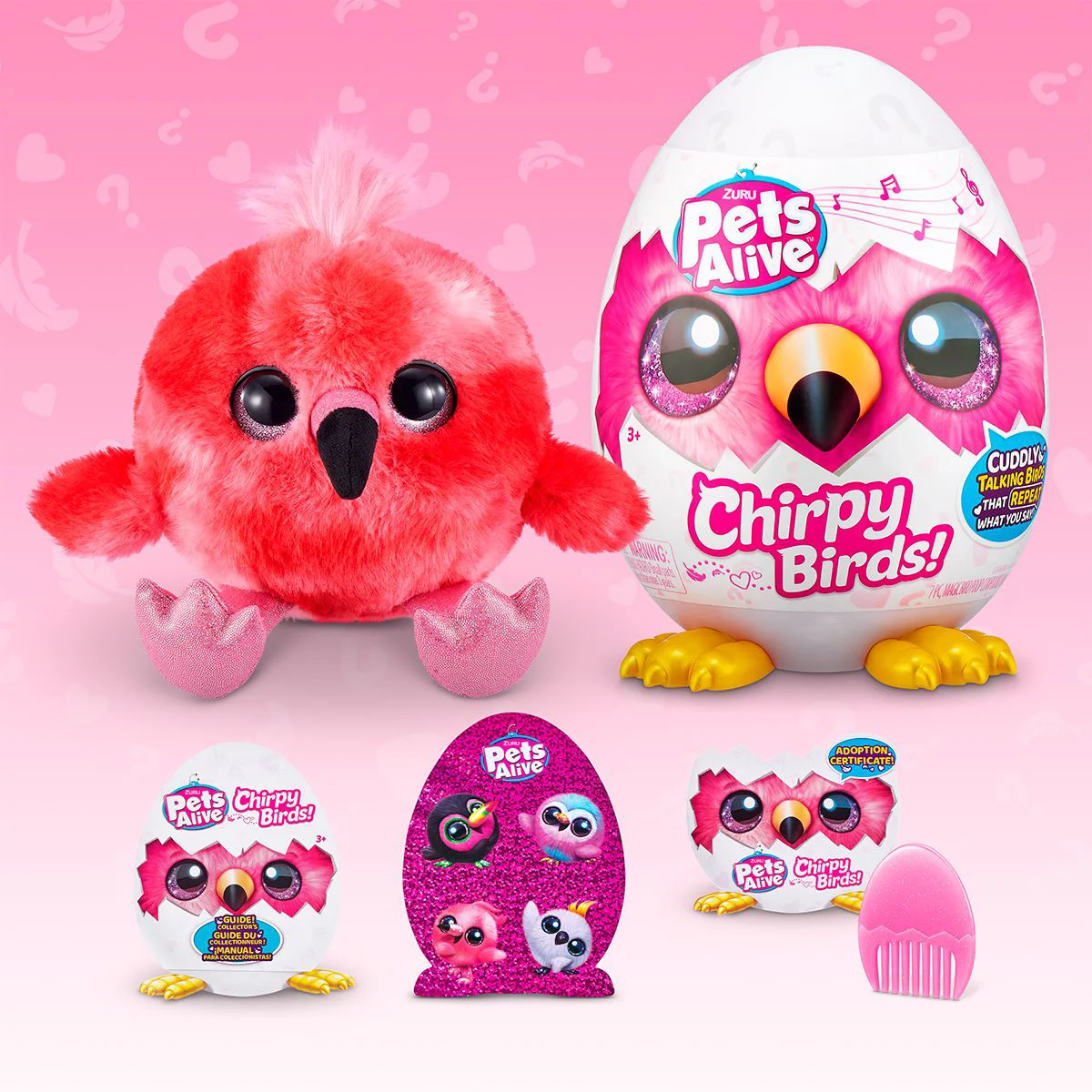 Jucarie de plus surpriza Pasari Vesele Pets Alive Chirpy Birds foto