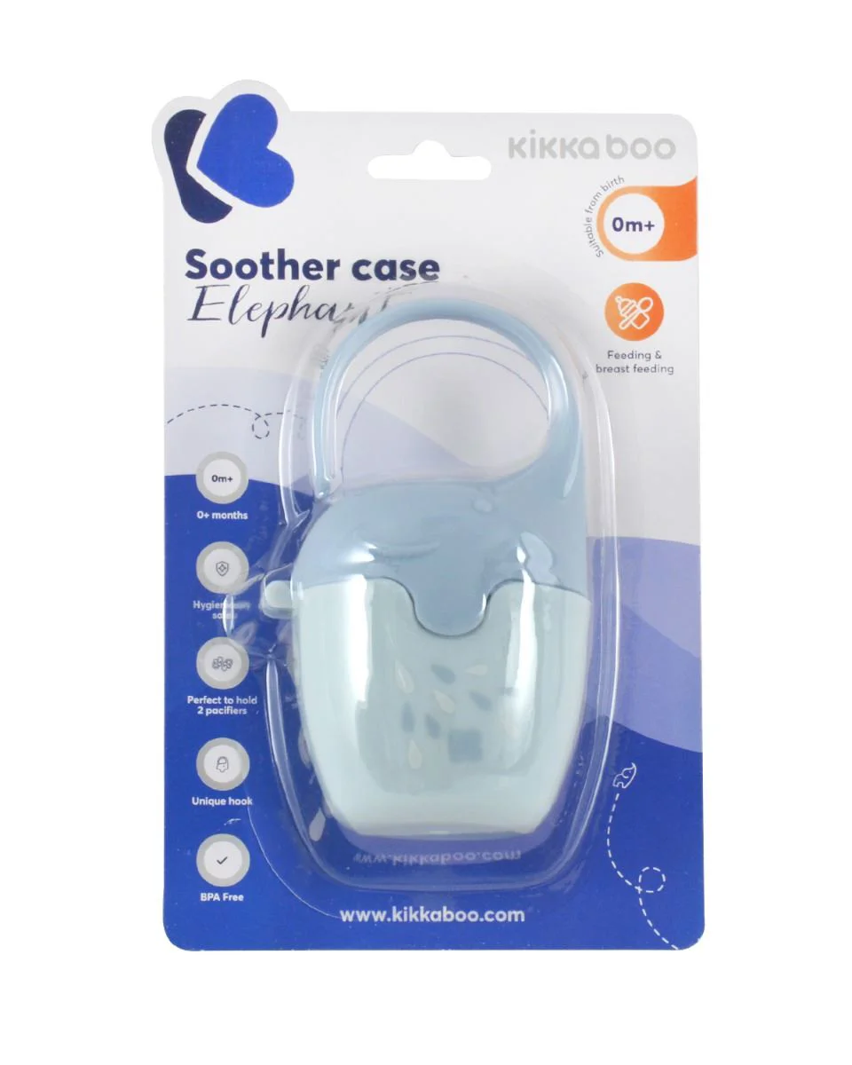 Cutie pentru suzeta KikkaBoo Elephant Blue foto