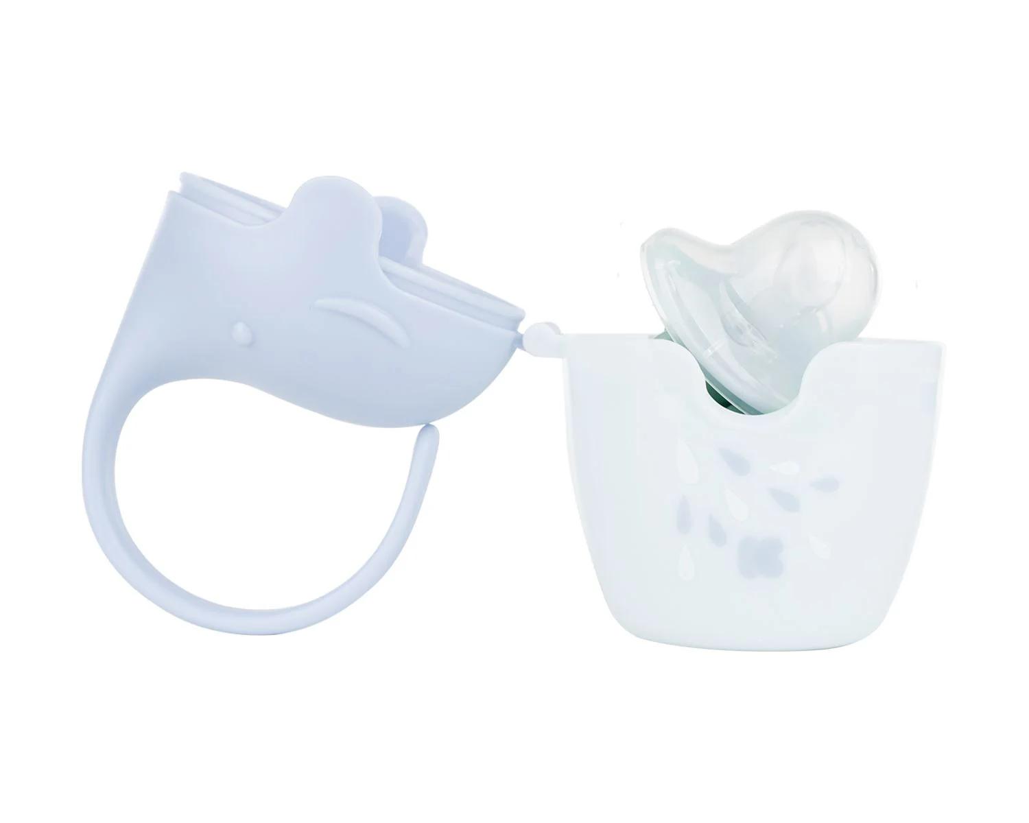 Cutie pentru suzeta KikkaBoo Elephant Blue foto