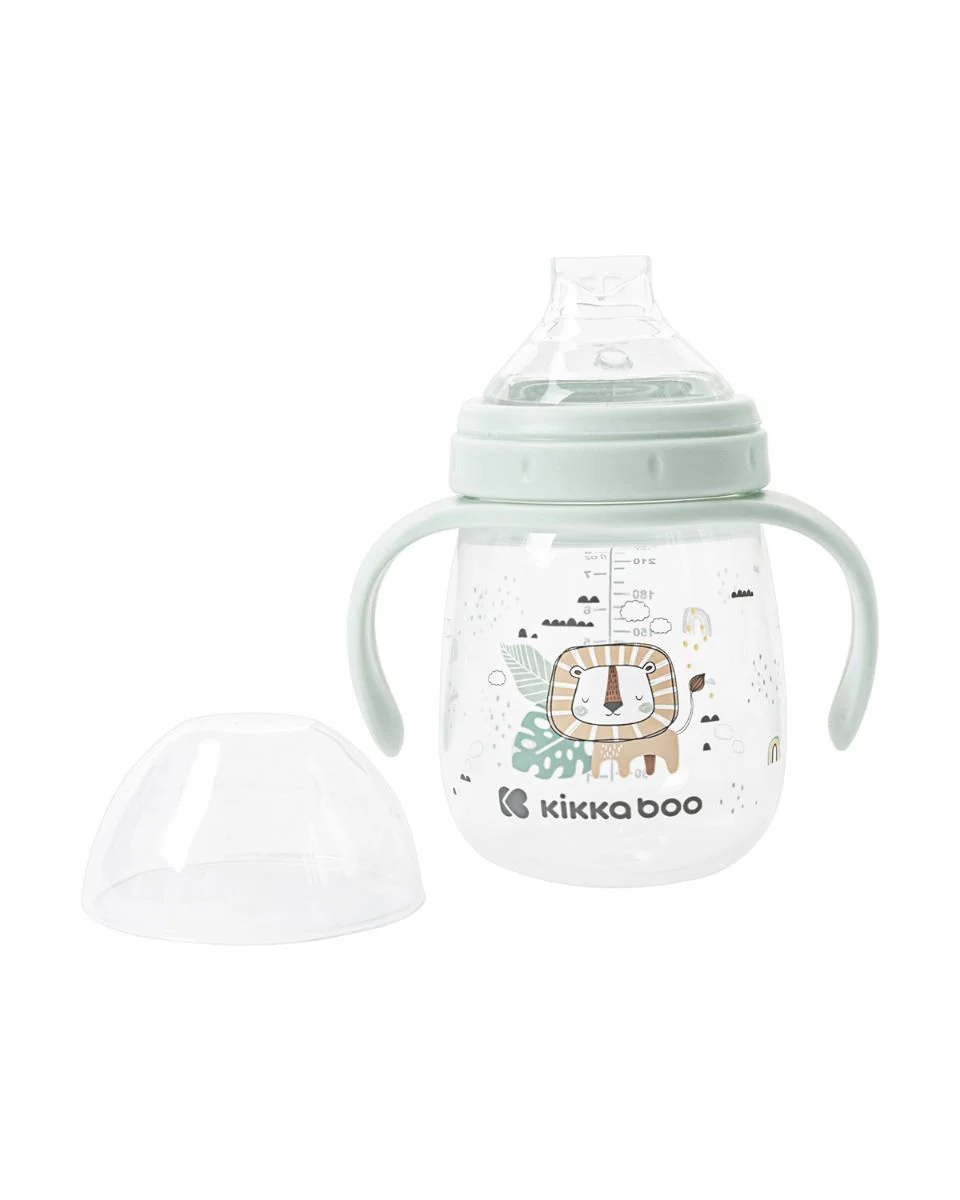 Поильник с мягким носиком и ручками KikkaBoo Savanna Mint (6+ мес), 240 мл