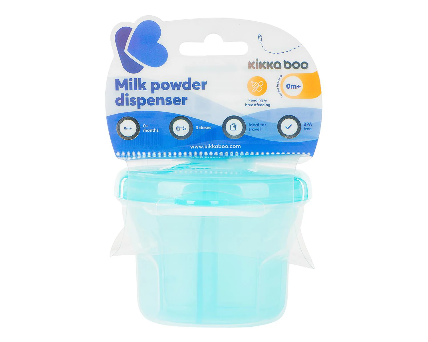Дозатор для молочной смеси 2 в 1 KikkaBoo Blue