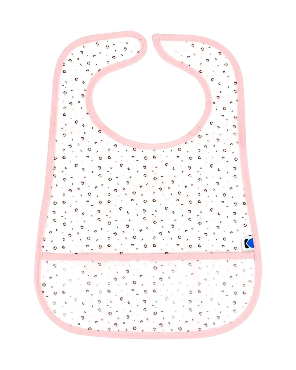 Set 3 bavete cu buzunar KikkaBoo Savanna Pink foto