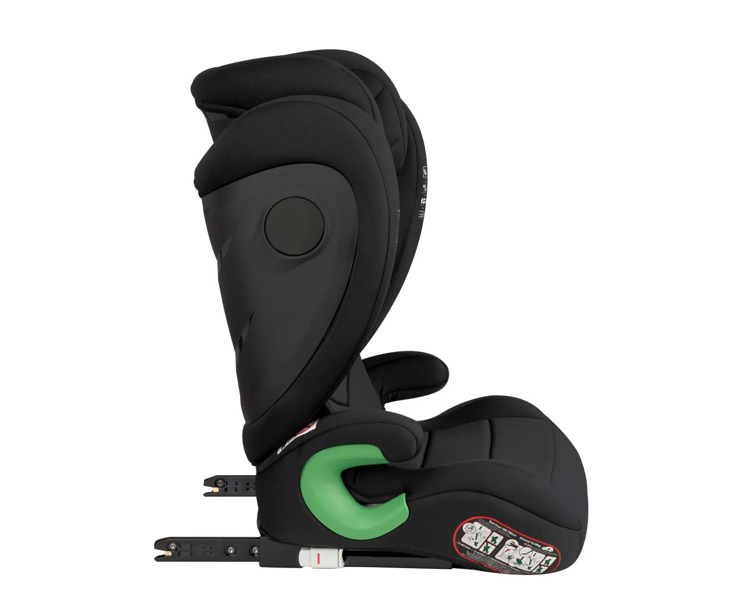 Scaun auto cu isofix i-Size KikkaBoo i-Travel Black, 100-150 cm foto