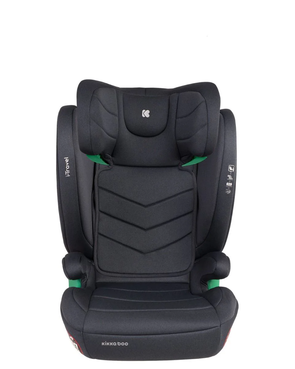 Scaun auto cu isofix i-Size KikkaBoo i-Travel Dark Grey, 100-150 cm foto