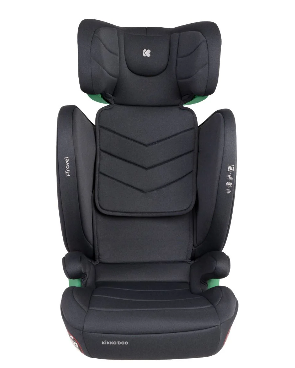 Scaun auto cu isofix i-Size KikkaBoo i-Travel Dark Grey, 100-150 cm foto