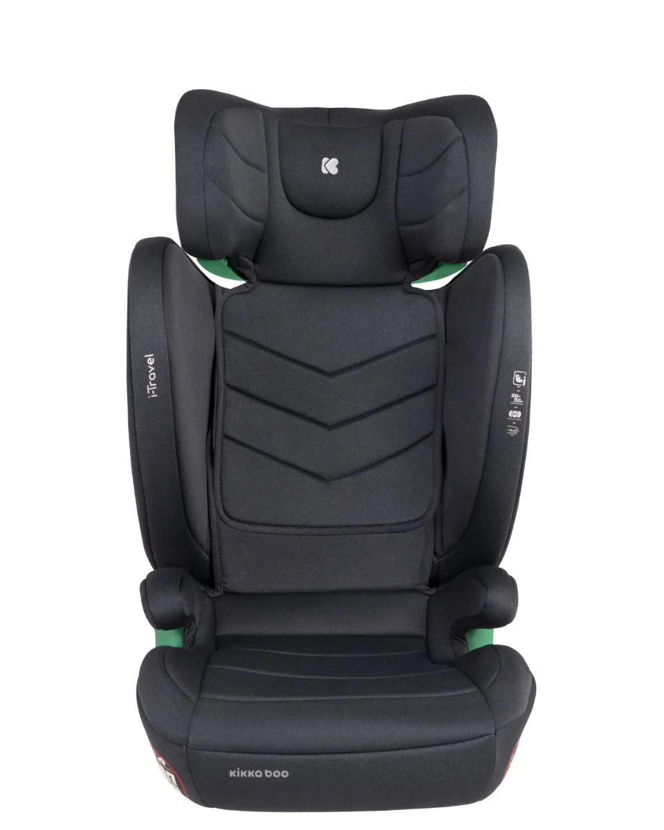 Scaun auto cu isofix i-Size KikkaBoo i-Travel Dark Grey, 100-150 cm foto