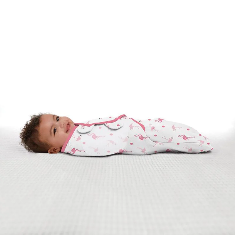 Sistem de infasare pentru bebelusi Summer Infant SwaddleMe Flamingo (0-3 luni), 2 buc. foto