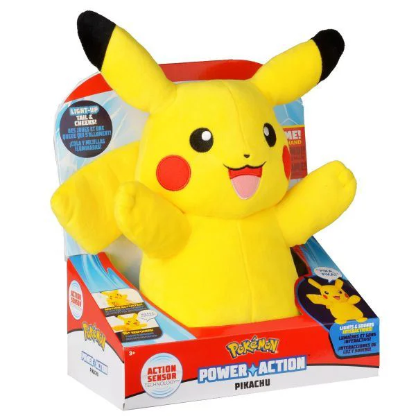 Jucarie de plus Pokemon Pikachu cu functii, 20 cm foto