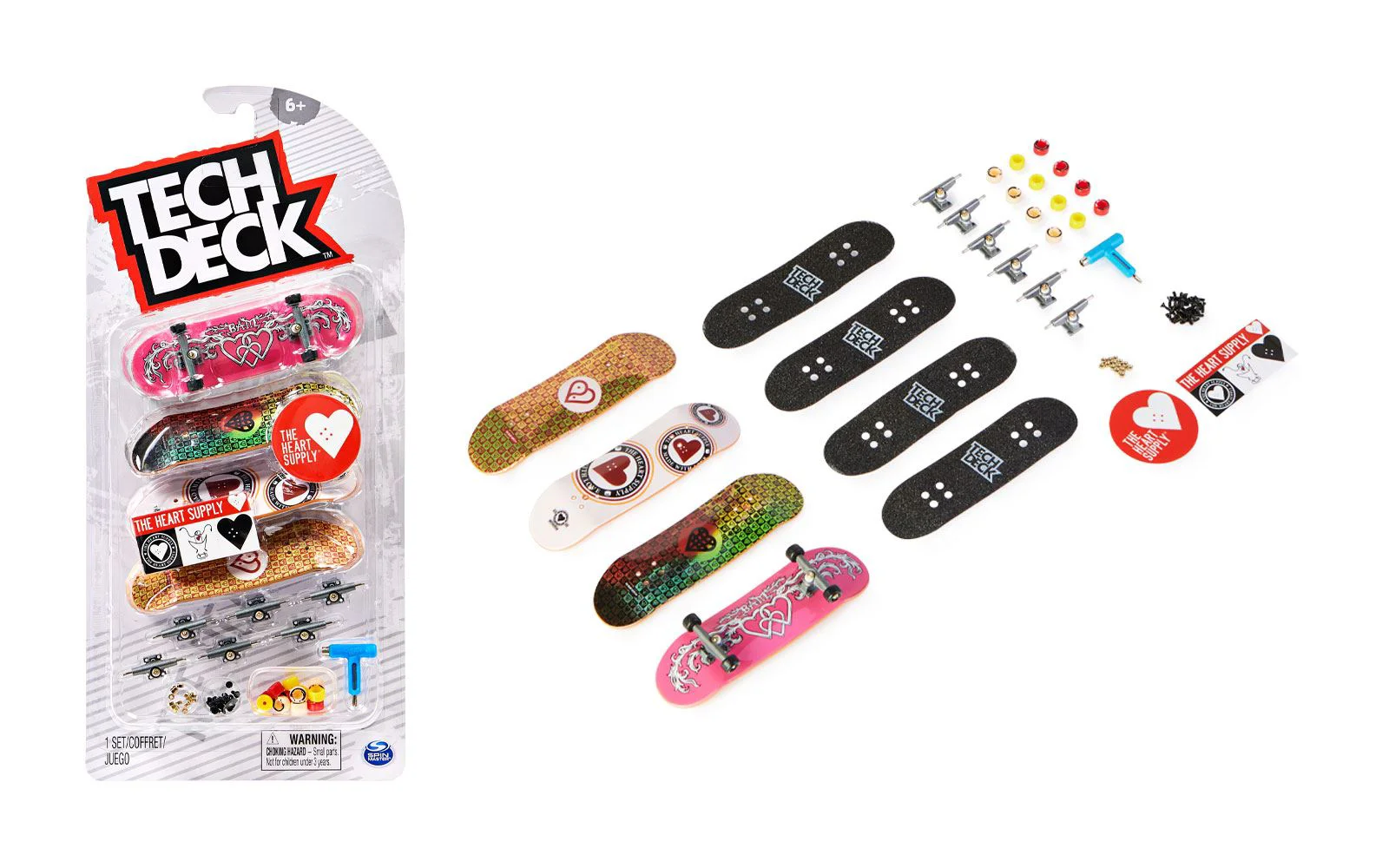 Set de joaca Tech Deck 4 mini skateboard-uri