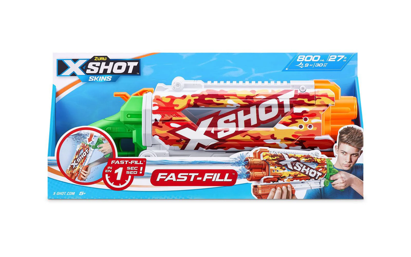 Водяной бластер X-Shot Pump Skins Fast Fill