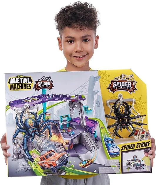 Set de jucarie Zuru Pista din metal, Spider Strike