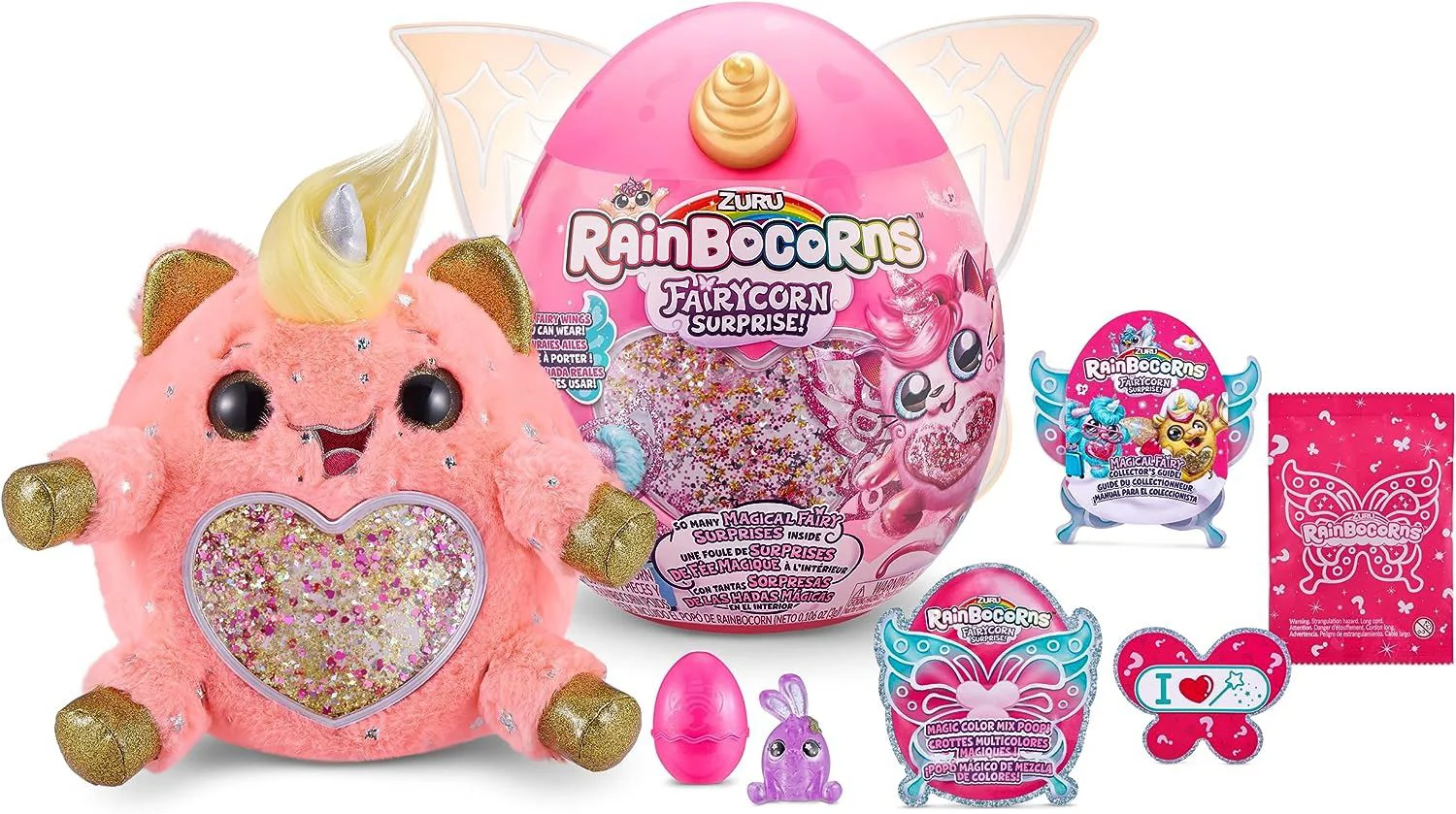 Jucarie de plus surpriza Zuru Rainbocorns Fairycorn Princess