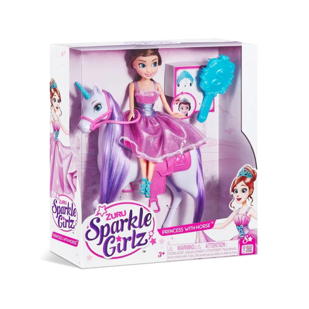 Set de joaca Zuru Sparkle Girlz Papusa cu unicorn