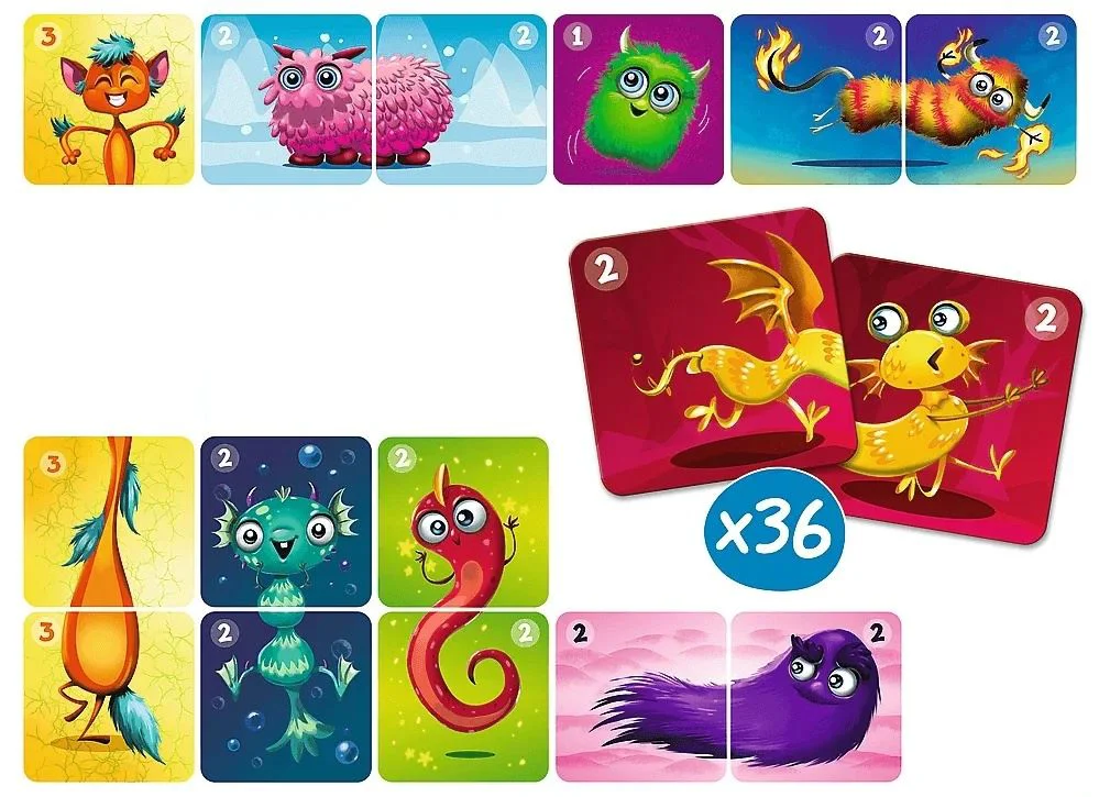 Настольная игра Trefl - Memos classic&plus Cute monsters foto