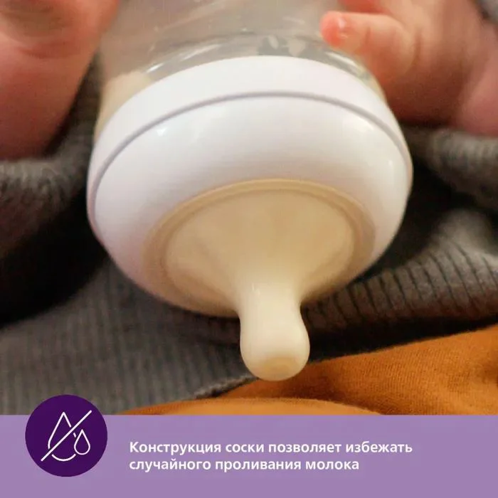 Силиконовая соска Philips Avent Natural Response (0+ месяцев), 2 шт.