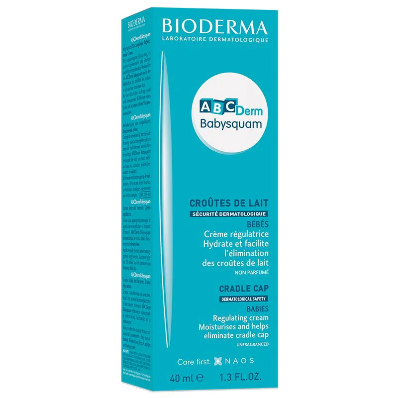 Крем для лечения молочных корок Bioderma ABCDerm Baby Squam, 40мл