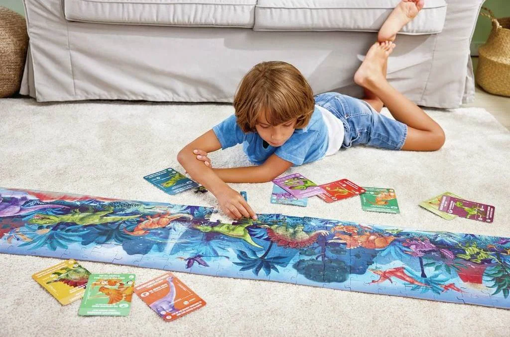 Puzzle fluorescent Hape Dinozauri, 200 el.