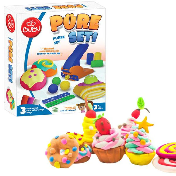 Набор пластилина для лепки Bubu Play Dough Украшаем торты