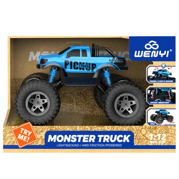 Masina cu inertie Wenyi Monster Truck, 1:12 foto
