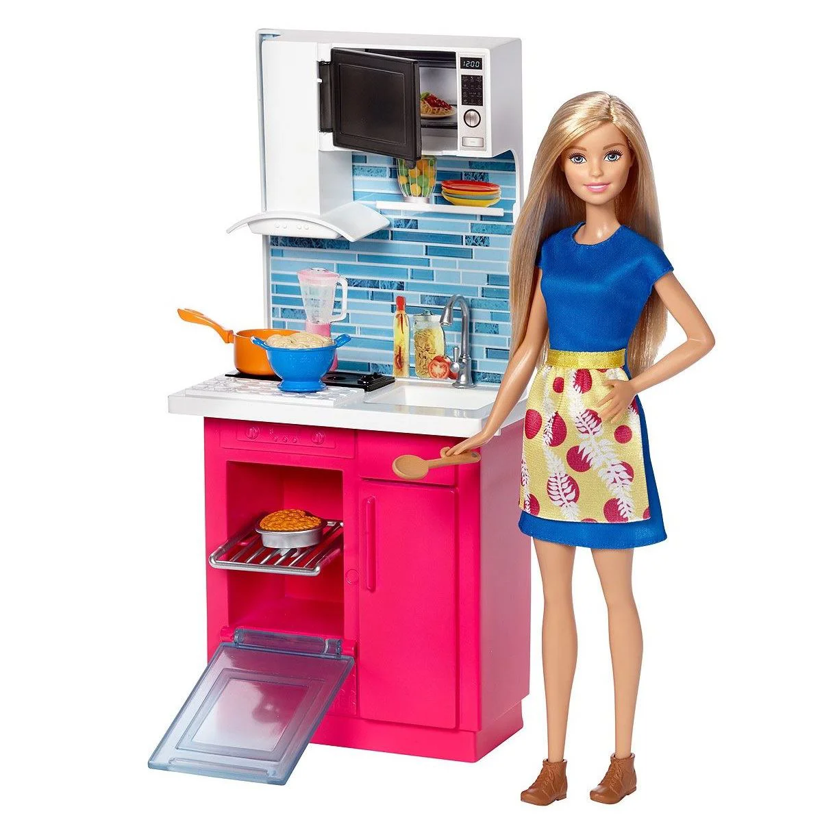 Papusa Barbie cu mobila foto