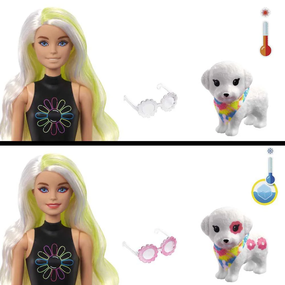 Кукла Barbie Раскрытие неонового цвета foto