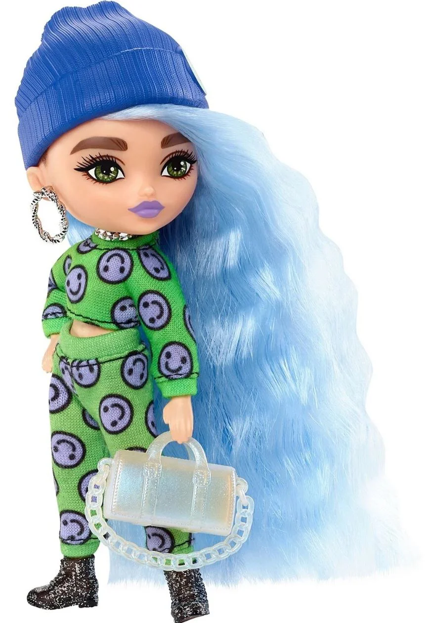 Papusa Barbie Mini Icy cu par albastru foto