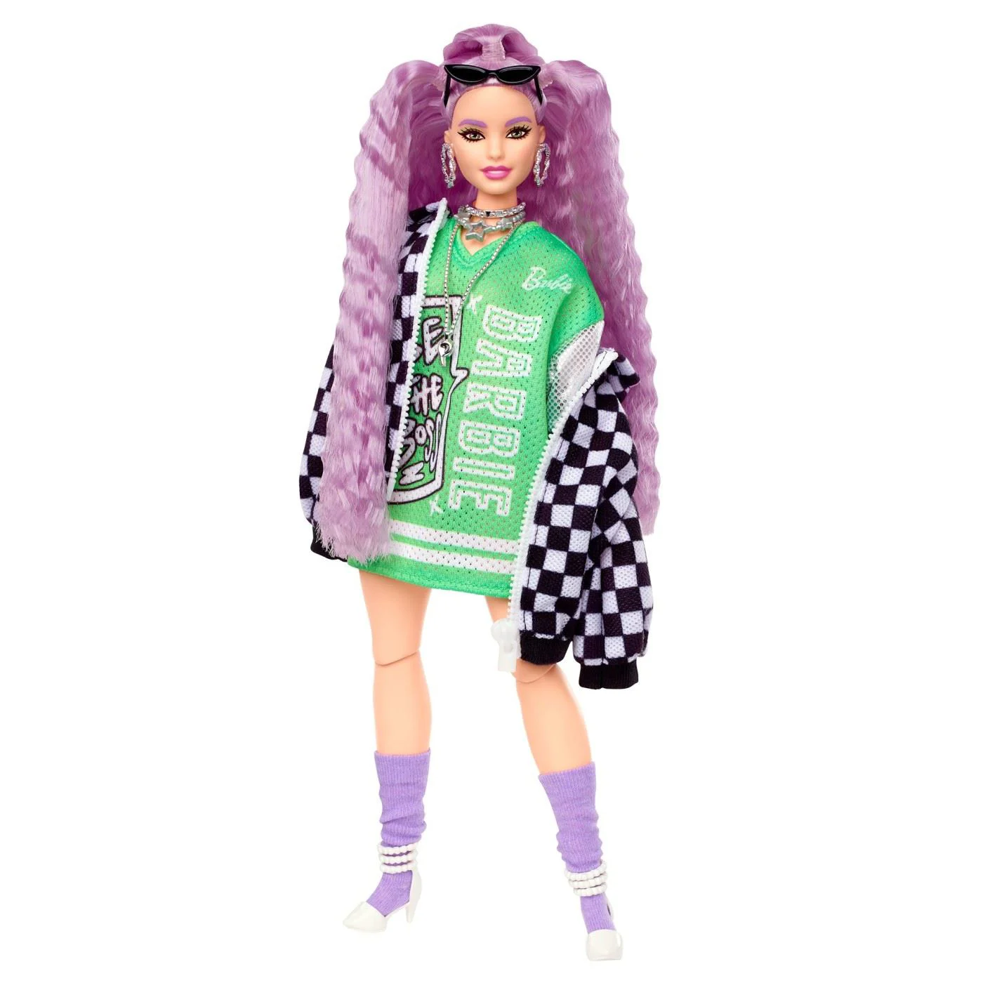 Куклa Barbie Extra в гоночной куртке
