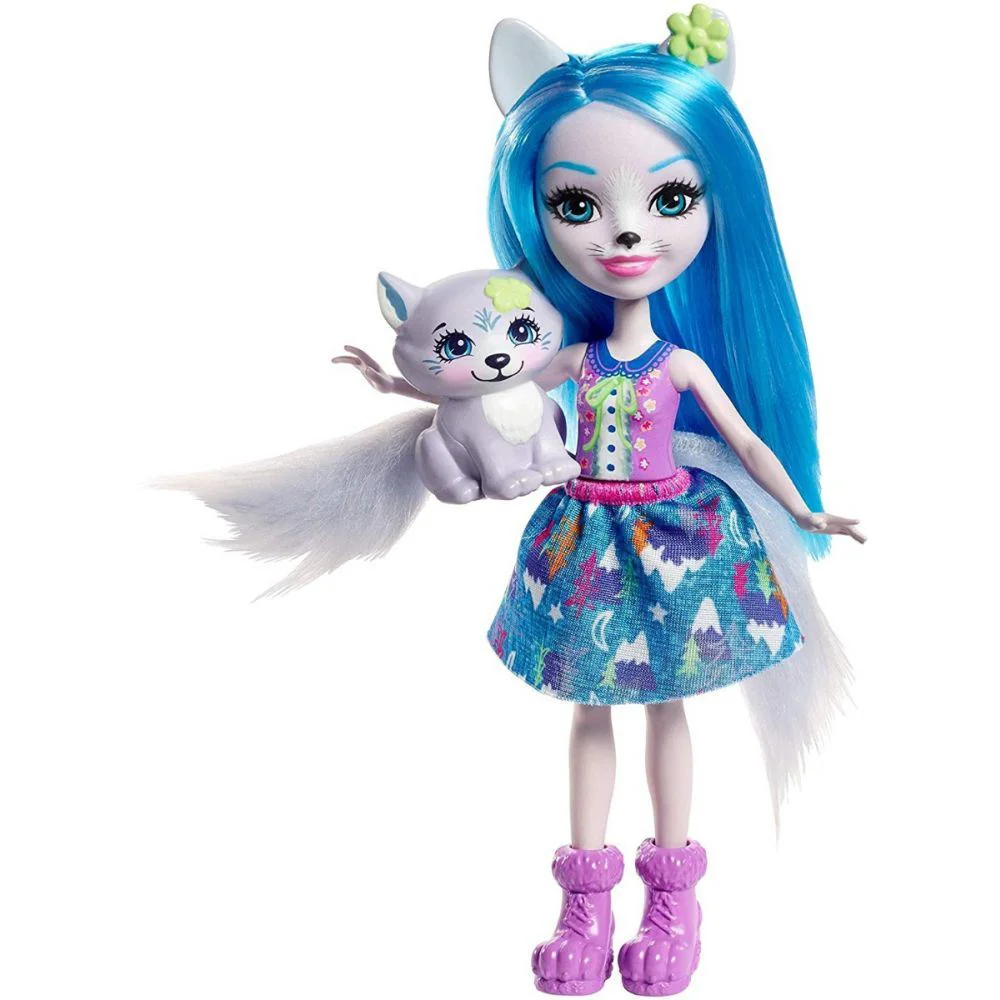 Papusa Enchantimals Winsley Wolf foto
