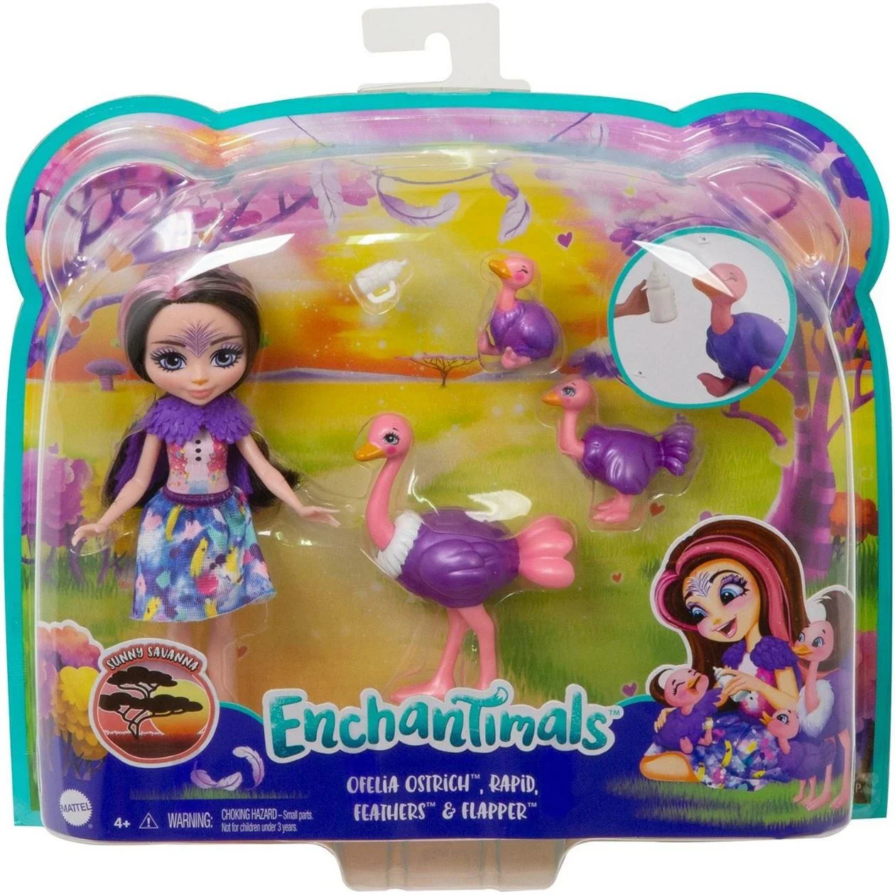 Кукла Enchantimals Офелия Штраусси и ее семья