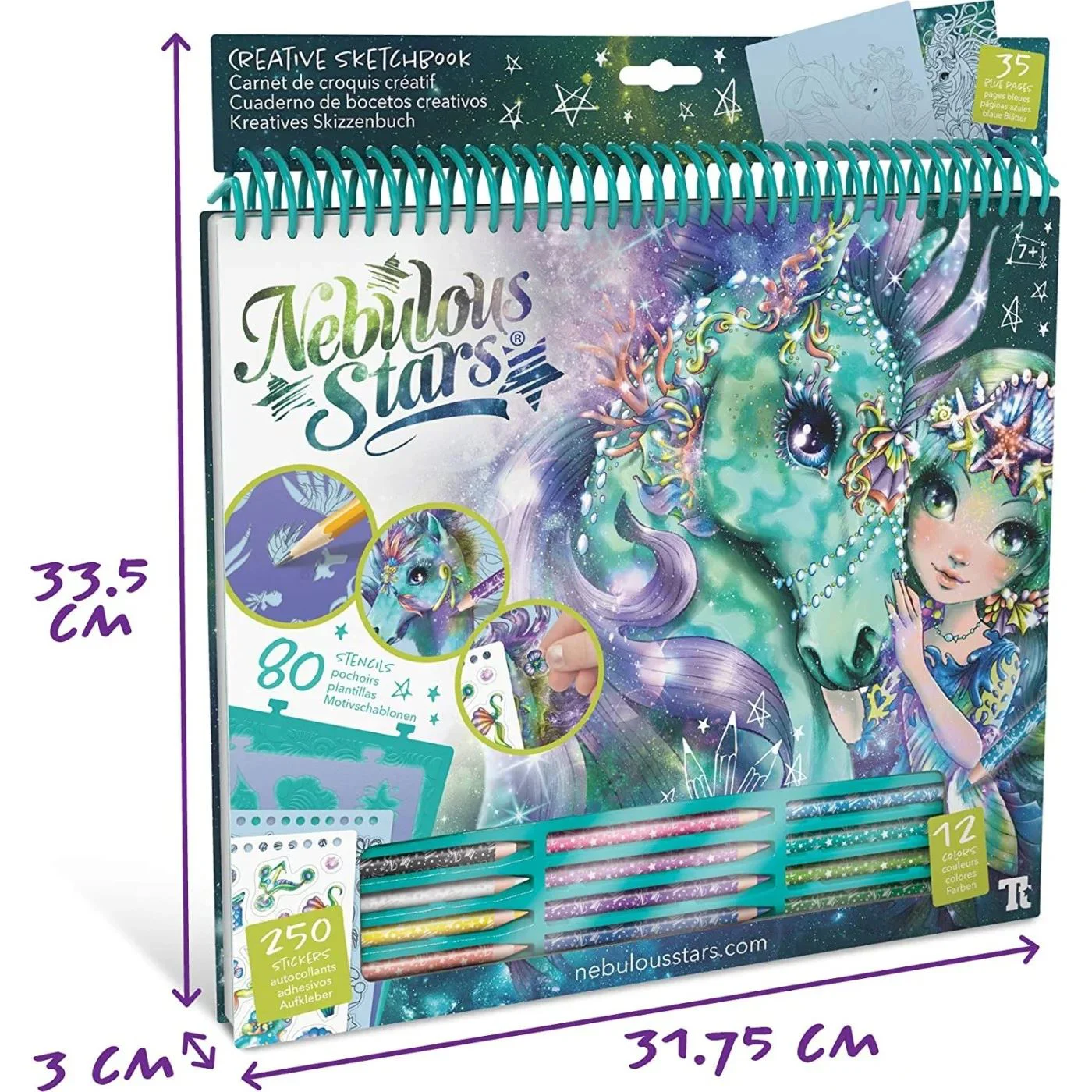Creative Sketchbook Nebulous Stars Fantasy Horses - Water