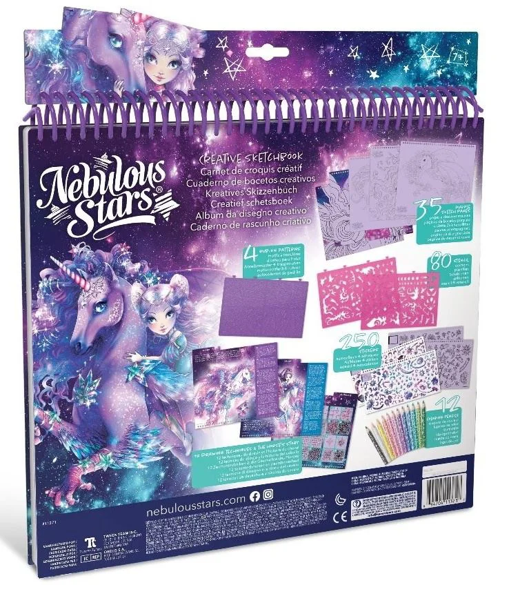 Sketchbook creativ Nebulous Stars Fantasy Horses - Space foto