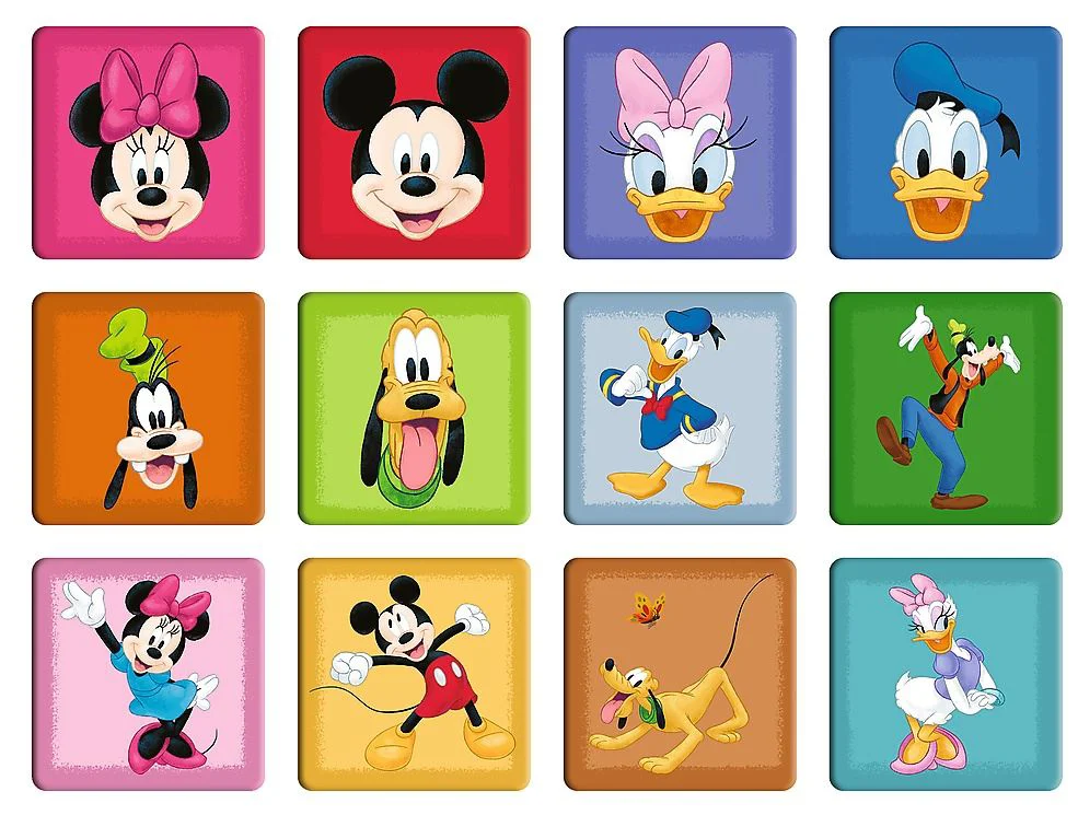 Puzzle Trefl  2in1 + memos - Meet the Disney characters