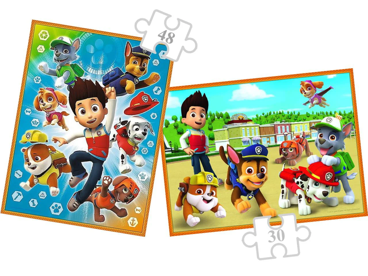 Puzzles Trefl 2in1 + memos - Paw Patrol team in action