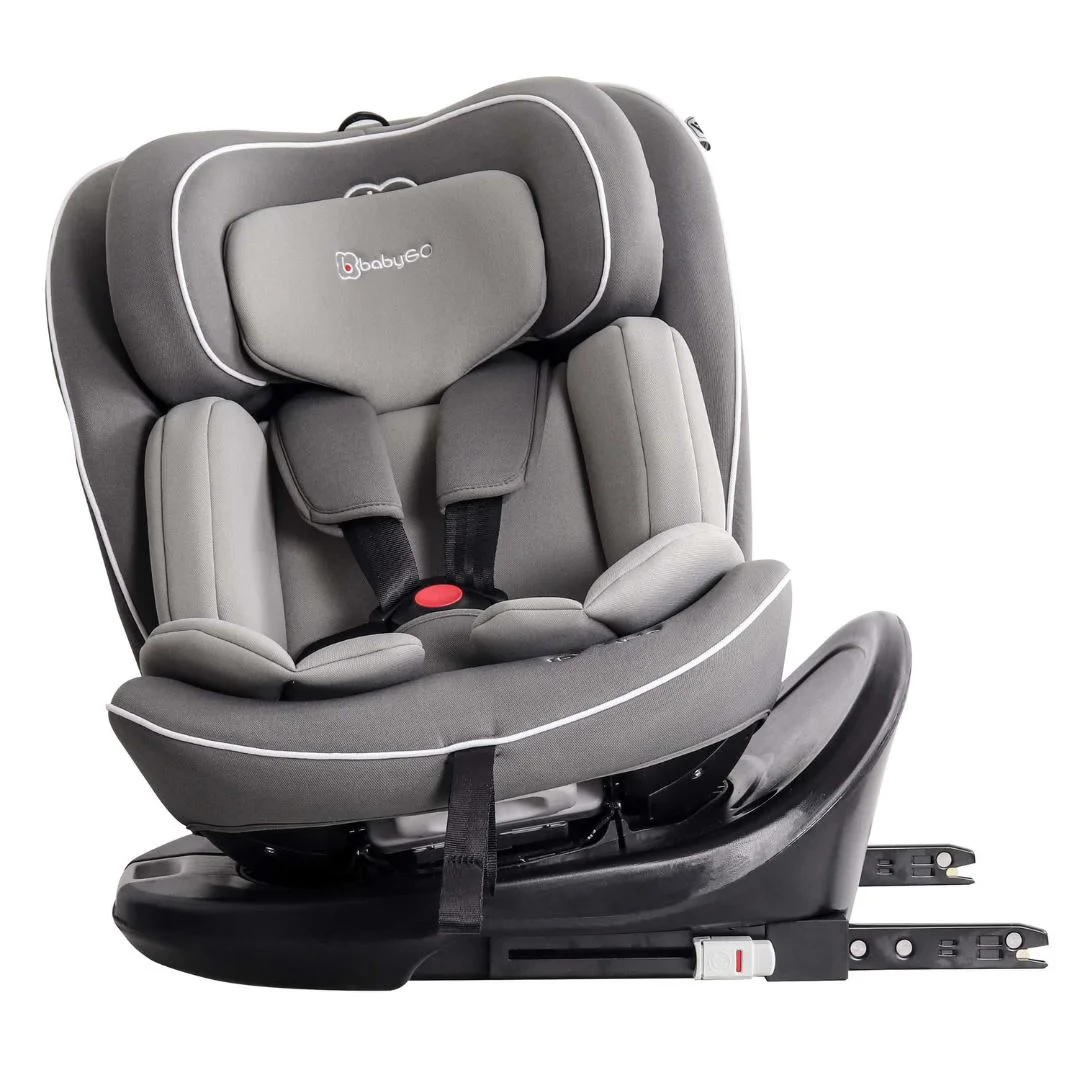 Scaun auto rotativ cu isofix BabyGo Nova 2 Gray, 40-150 cm, certificat R129
