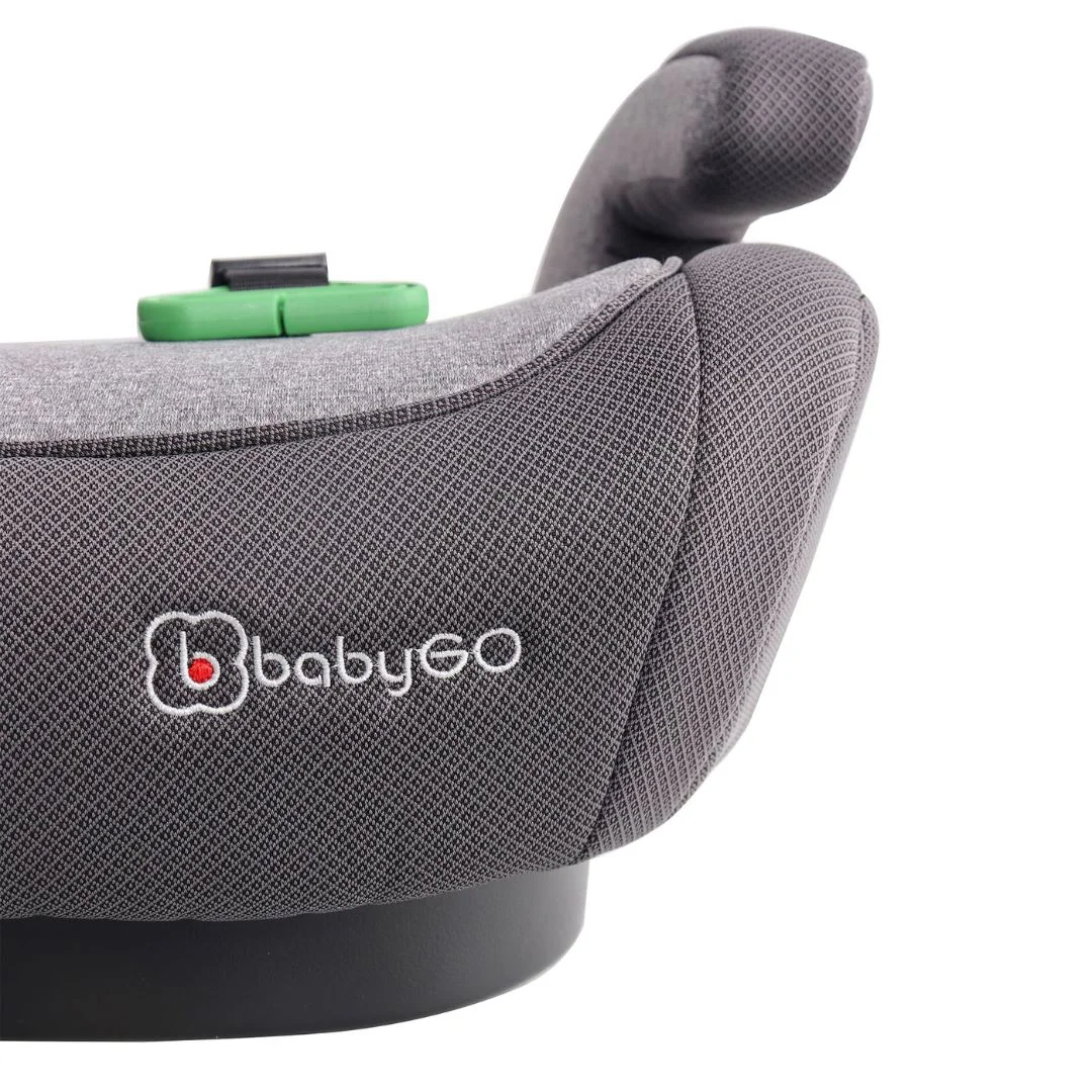 Автокресло-бустер i-Size BabyGo Bursa IV Grey, 125-150 см, сертификат R129