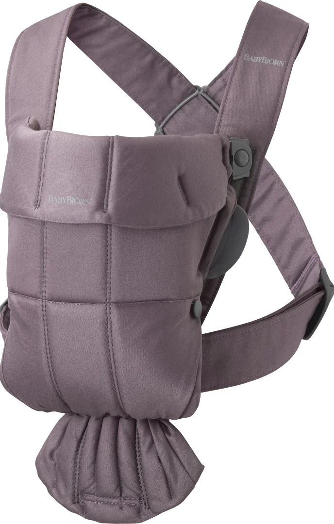 Анатомический мультифункциональный рюкзак-кенгуру BabyBjorn Mini Dark Purple, хлопок