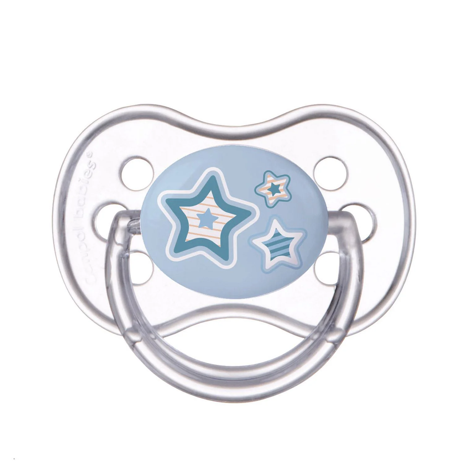 Suzeta rotunda Canpol Newborn Baby din latex (0-6 luni)