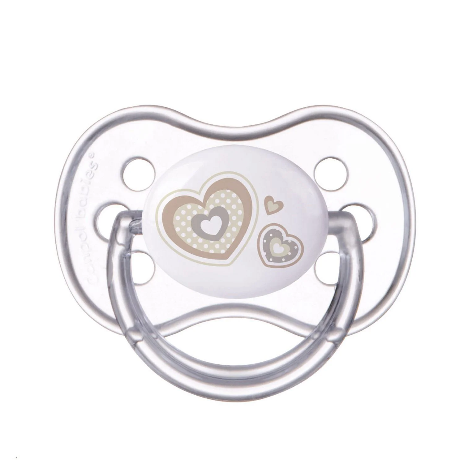 Suzeta rotunda Canpol Newborn Baby din latex (6-18 luni)