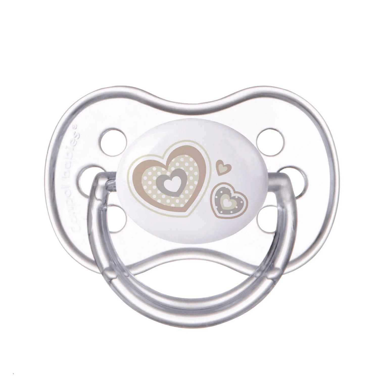 Suzeta rotunda Canpol Newborn Baby din silicon (18+ luni)