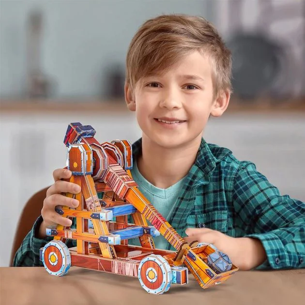 Puzzle 3D CubicFun Catapult, 93 el. foto
