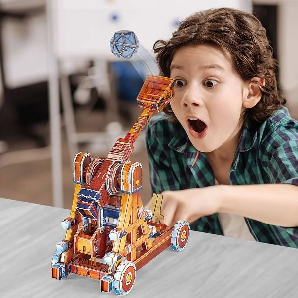 Puzzle 3D CubicFun Catapult, 93 el. foto