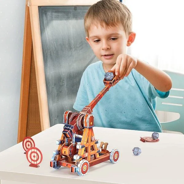 Puzzle 3D CubicFun Catapult, 93 el. foto