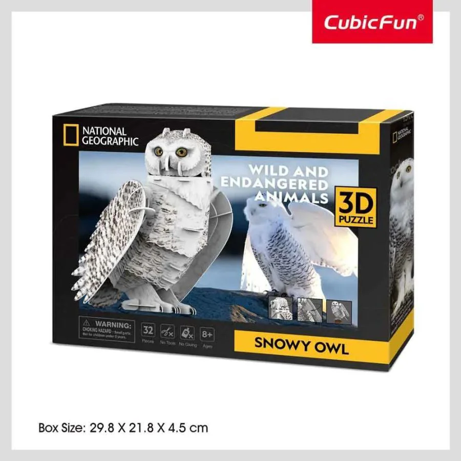 Puzzle 3D CubicFun Bufnita de zapada