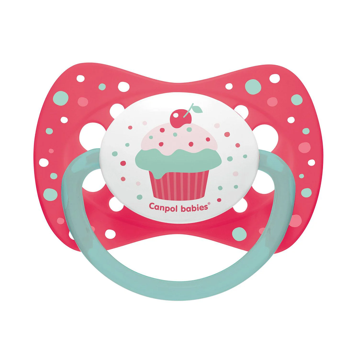 Пустышка симметричная силиконовая Canpol Cupcake  (6-18 месяцев)