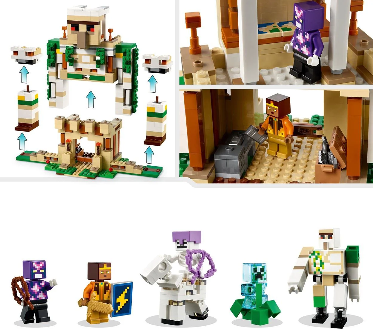 Конструктор Lego Minecraft Крепость железного Голема, 868 эл. foto