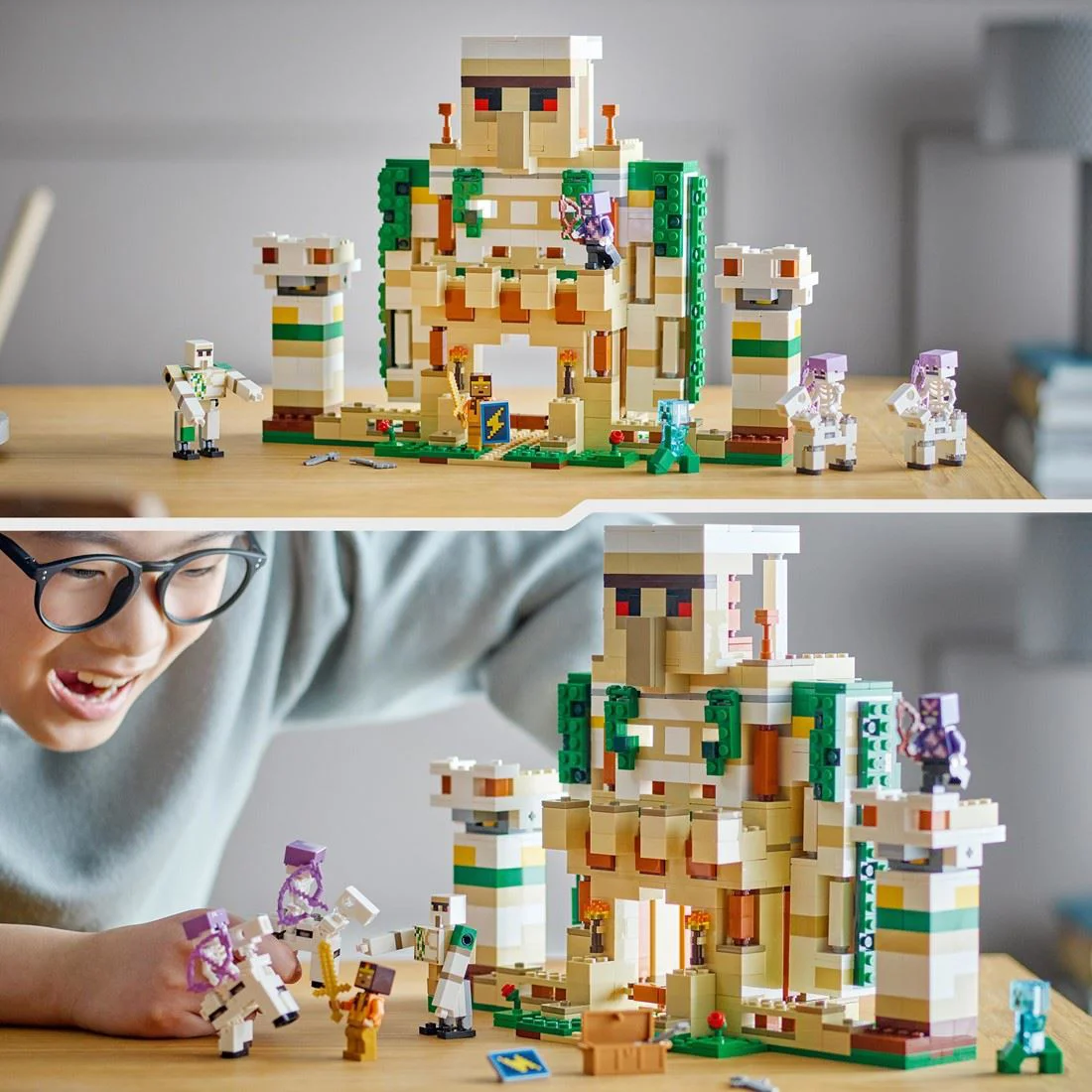 Конструктор Lego Minecraft Крепость железного Голема, 868 эл. foto